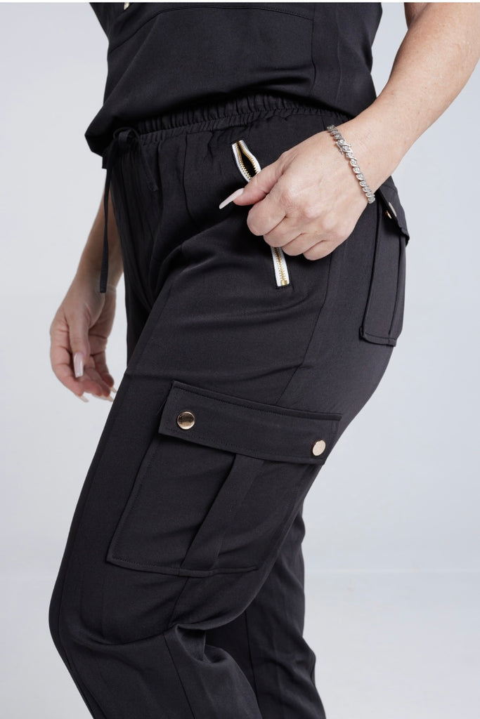 Soft, Silky , Comfortable Sets for Work, Play, or on the Go.  Unique Zipper Design! Plenty of Pockets! Jogger Style!